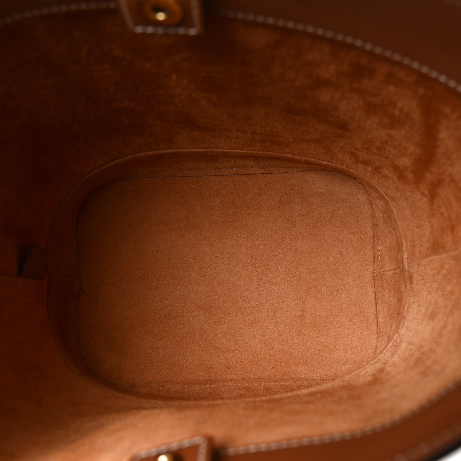 Celine Smooth Calfskin Small Cuir Triomphe Bucket Bag Tan 5 of 9