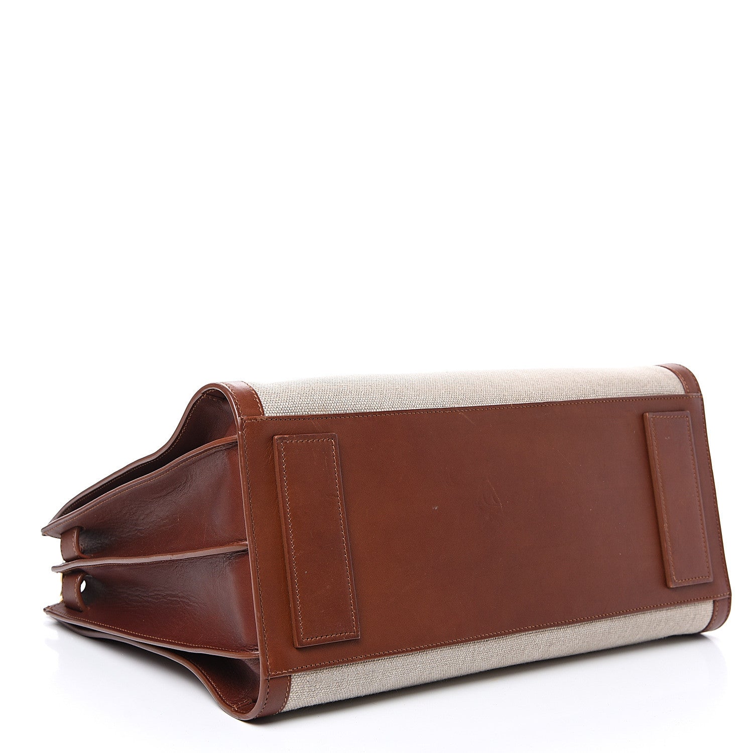 Saint Laurent Linen Calfskin Medium Souple Sac De Jour Cognac 3 of 14