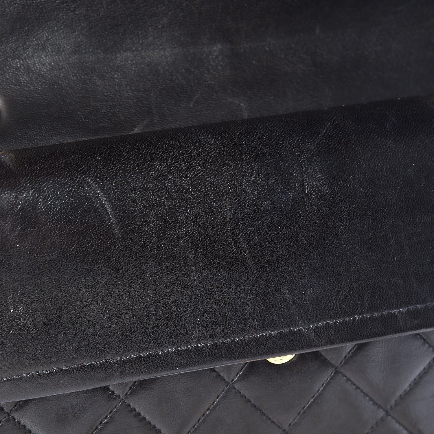 Chanel Lambskin Quilted Medium Double Flap Black 13 of 13