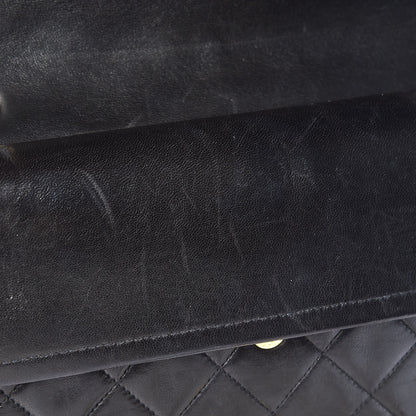 Chanel Lambskin Quilted Medium Double Flap Black 13 of 13