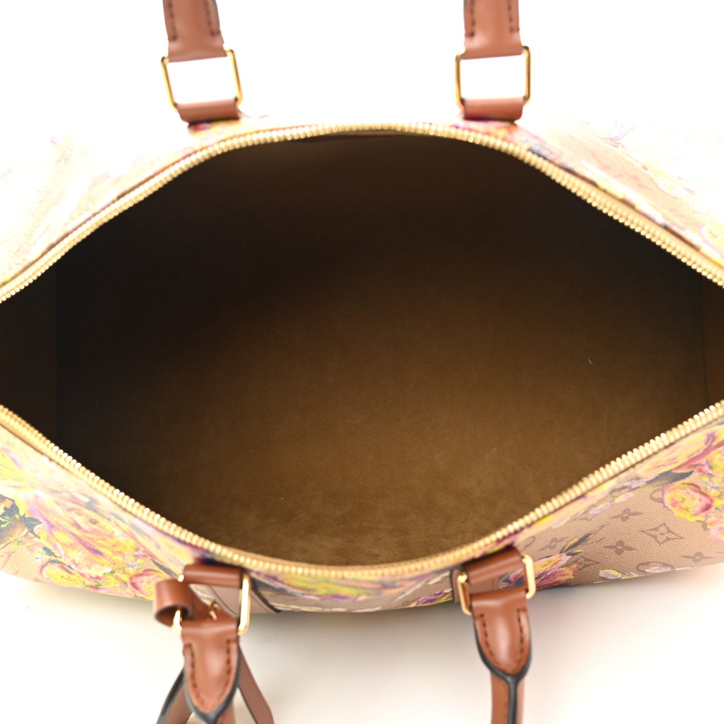 Metallic Monogram LV Garden Keepall Bandouliere 45 Gold