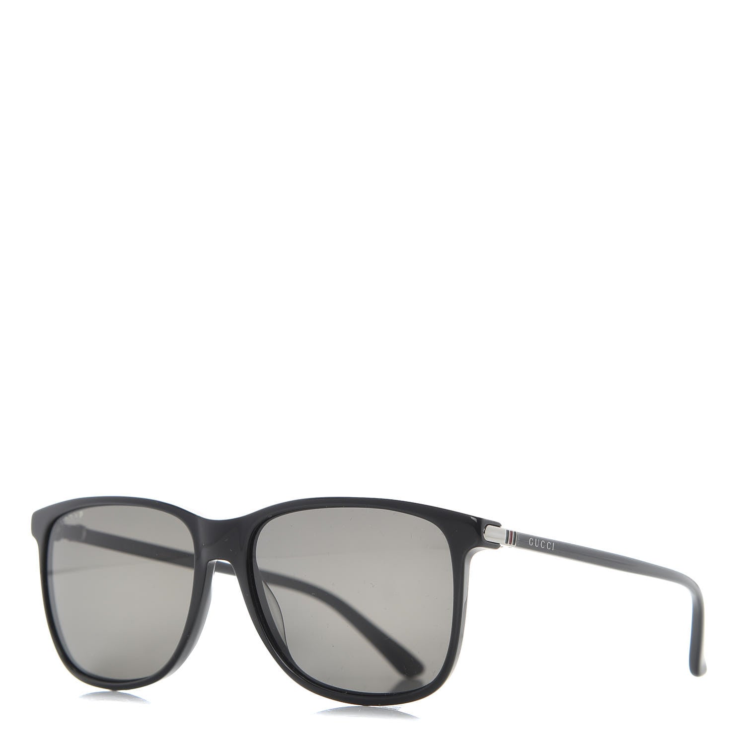Gucci Square Frame GG0017S Sunglasses Black Grey 1 of 7