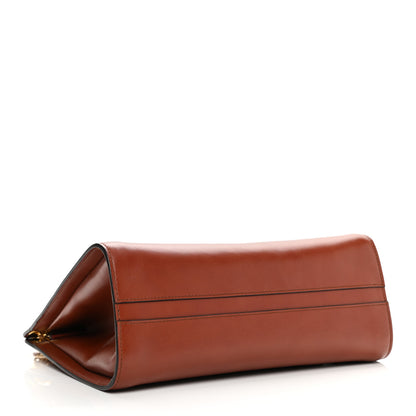 Chloe Shiny Calfskin Medium Annie Shoulder Bag Whiskey 4 of 12