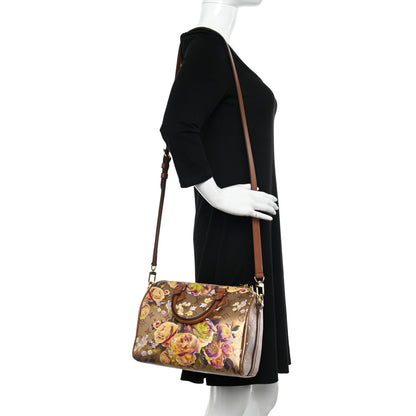 Louis Vuitton Metallic Monogram LV Garden Speedy Bandouliere 25 Gold 2 of 10