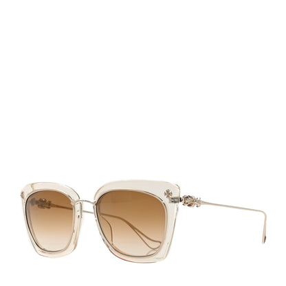 Chrome Hearts Metal Transparent Acetate Betty Lou II Sunglasses Clear Gold 1 of 7