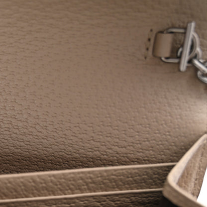 Gucci GG Supreme Monogram Textured Dollar Calfskin Mini Dionysus Chain Wallet Beige Mystic White Oatmeal 6 of 10