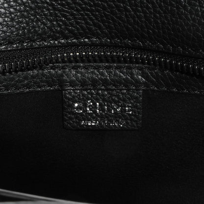 Celine Drummed Leather Nano Luggage Black 6 of 7