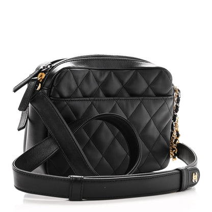 Chanel Calfskin Quilted Small Camera Case Black 3 of 10