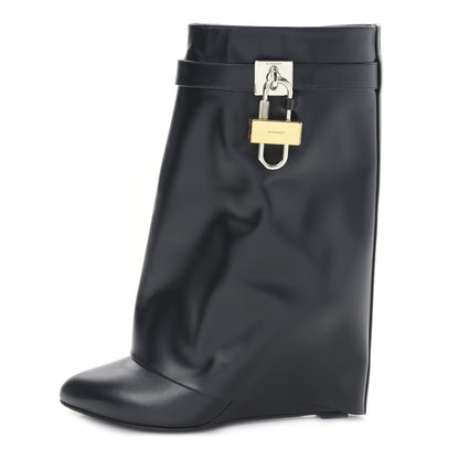 Givenchy Calfskin Shark Lock Ankle Boots 40 Black 1 of 6