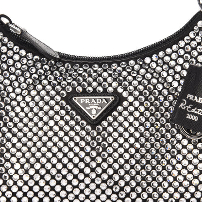 Prada Satin Crystal Mini Re-Edition 2000 Bag Cristal 10 of 11