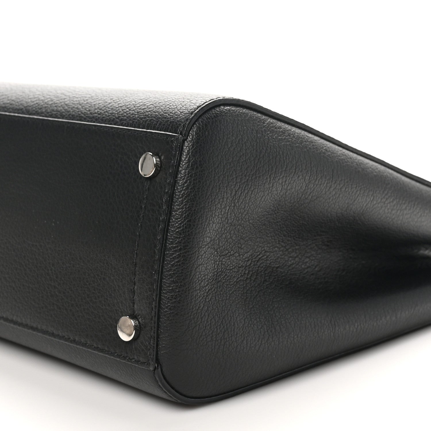 Jimmy Choo Grainy Calfskin Large Varenne Logo Top Handle Satchel Black 9 of 9