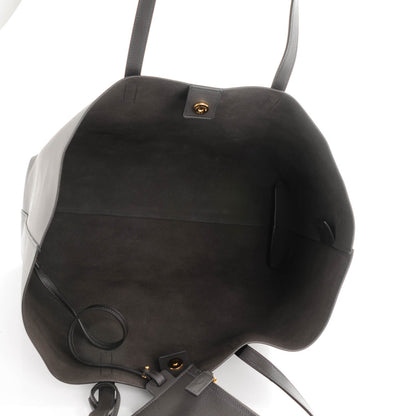 Saint Laurent Calfskin Large Shopping Tote Dark Grey 6 of 9