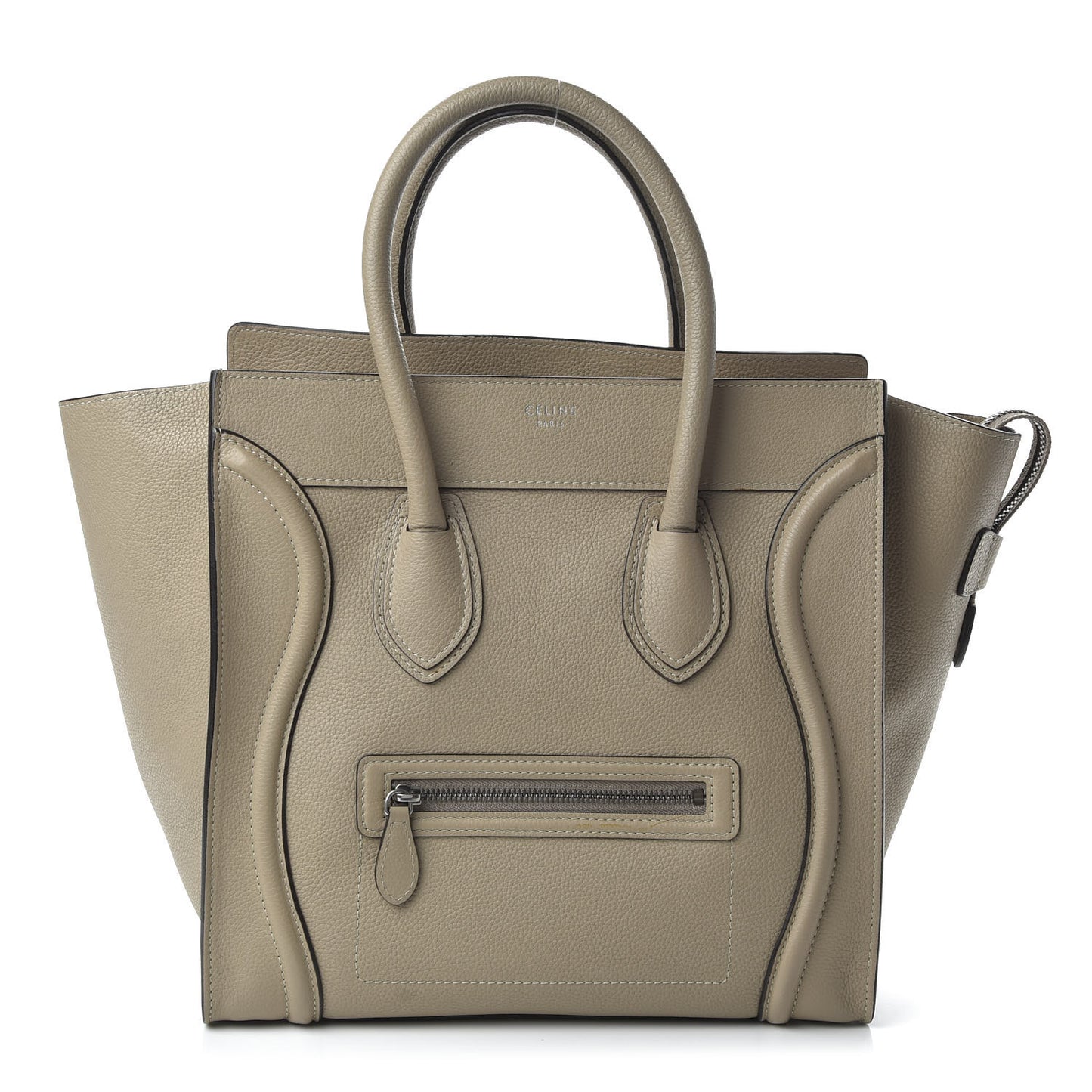 Drummed Calfskin Mini Luggage Dune