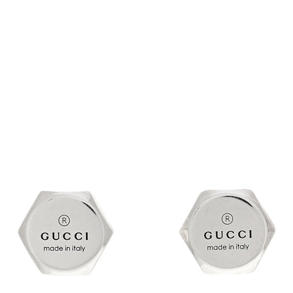 Gucci Sterling Silver Logo Trademark Earrings 1 of 4