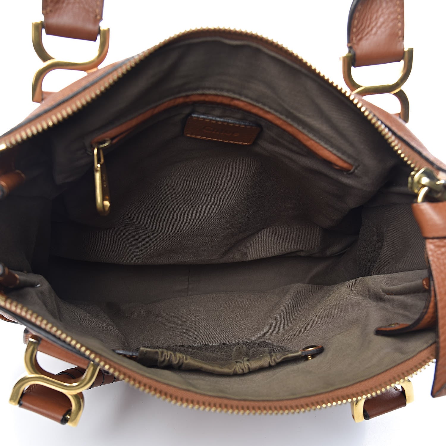 Chloe Calfskin Medium Marcie Satchel Tan 5 of 18
