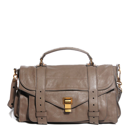 Proenza Schouler Lambskin Medium PS1 Satchel Smoke 1 of 12