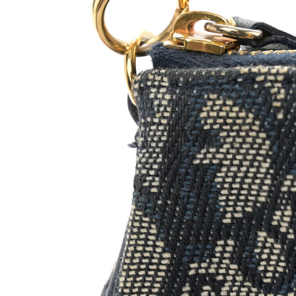 Christian Dior Monogram Mini Saddle Pochette Blue 11 of 11
