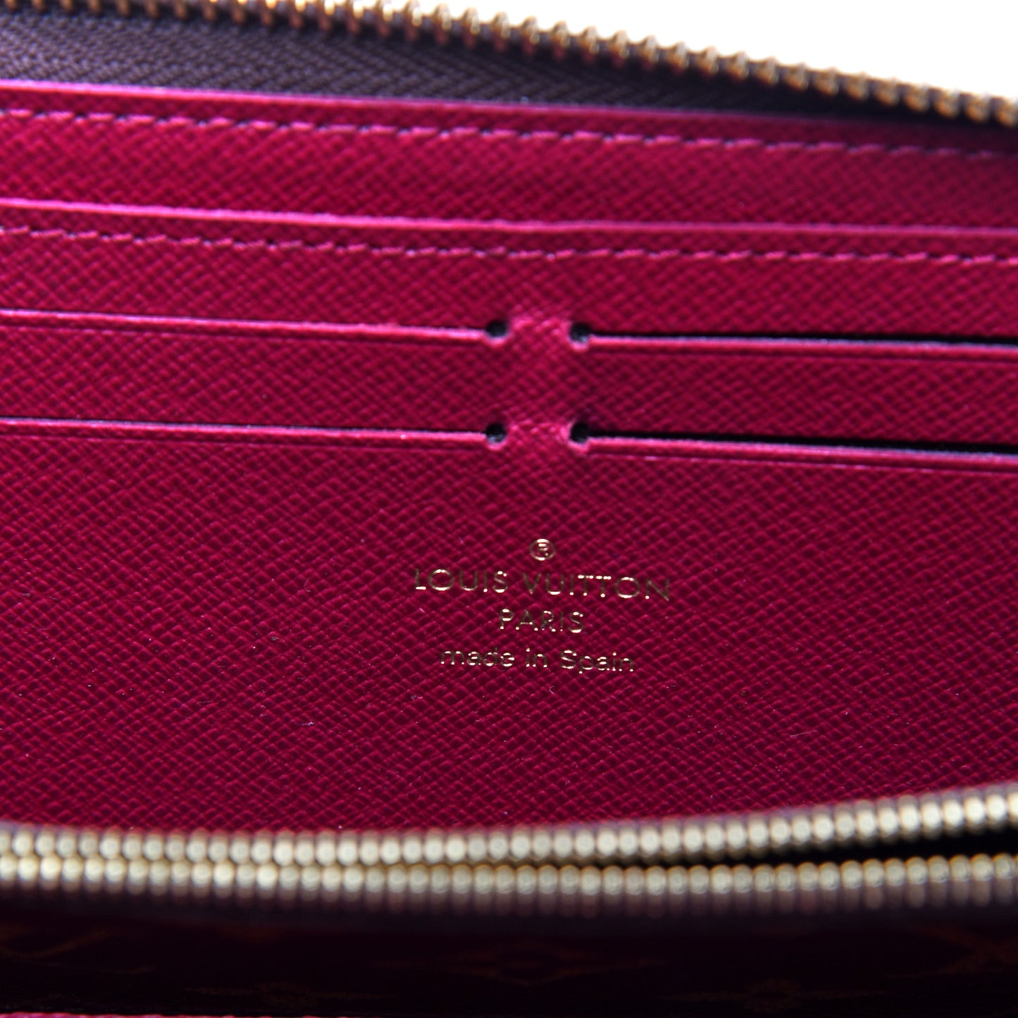 Monogram Clemence Wallet Fuchsia