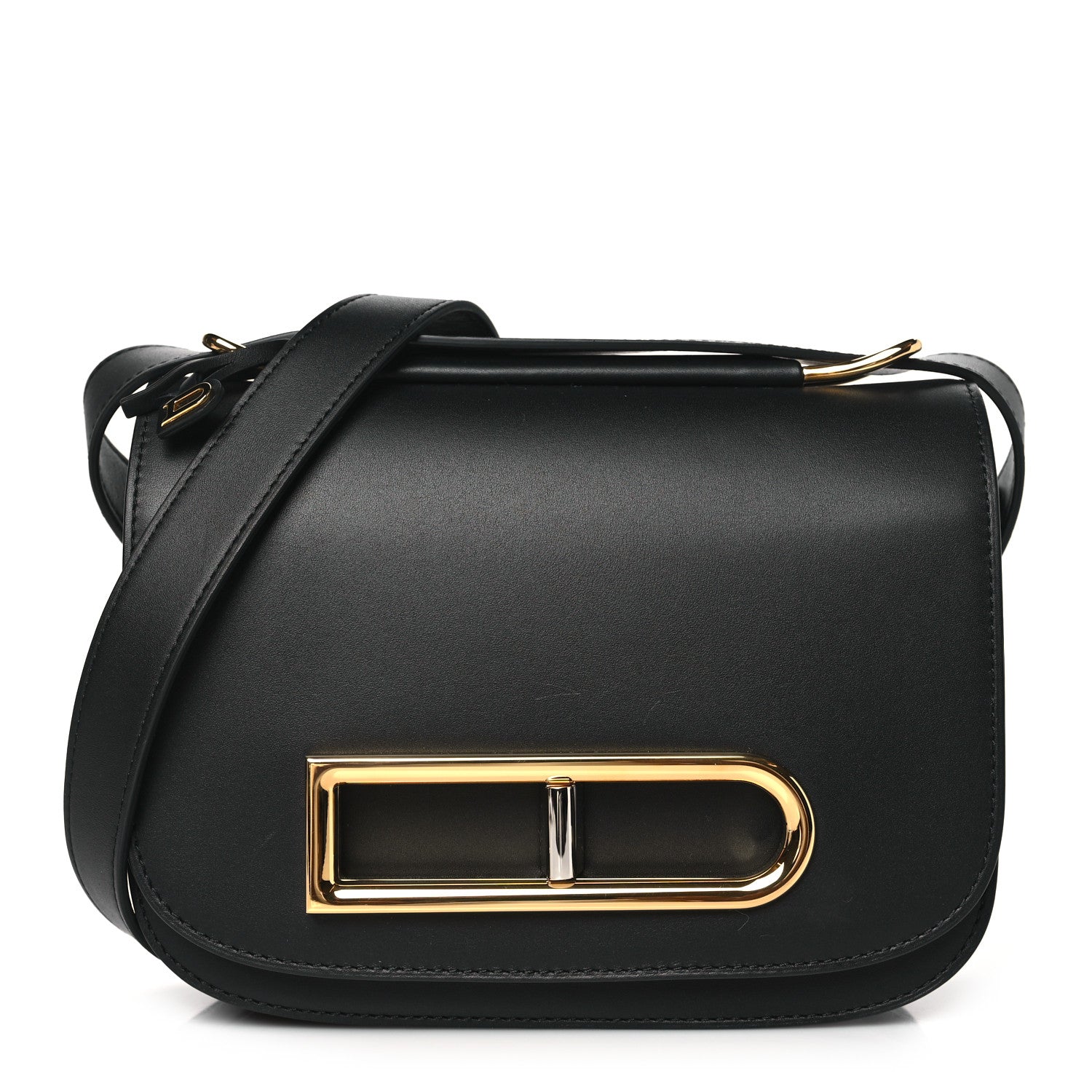 Delvaux Olen Calfskin Small Lingot Crossbody Black 1 of 9