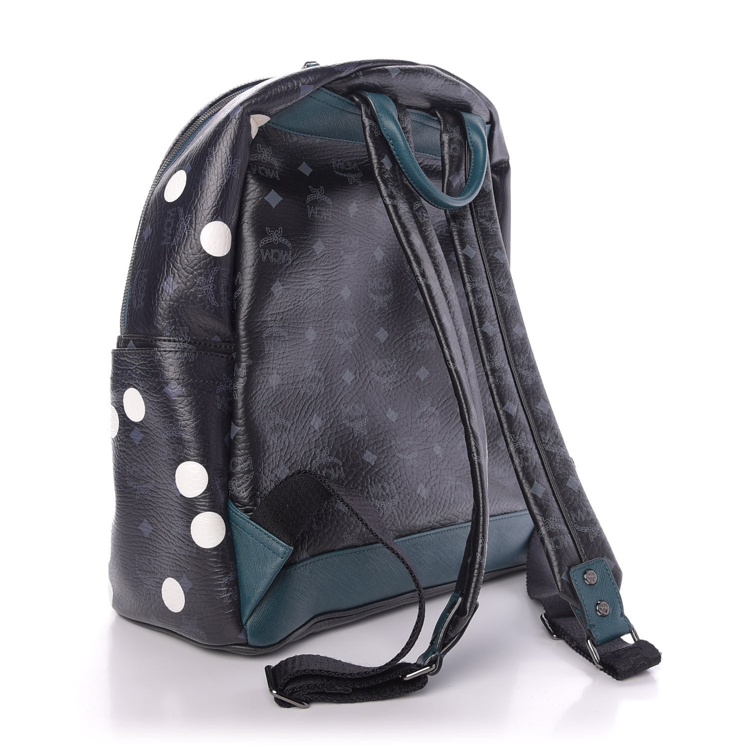 MCM Wrinkled Visetos Small Craig & Karl Beyond Snowdome Backpack Black 2 of 10