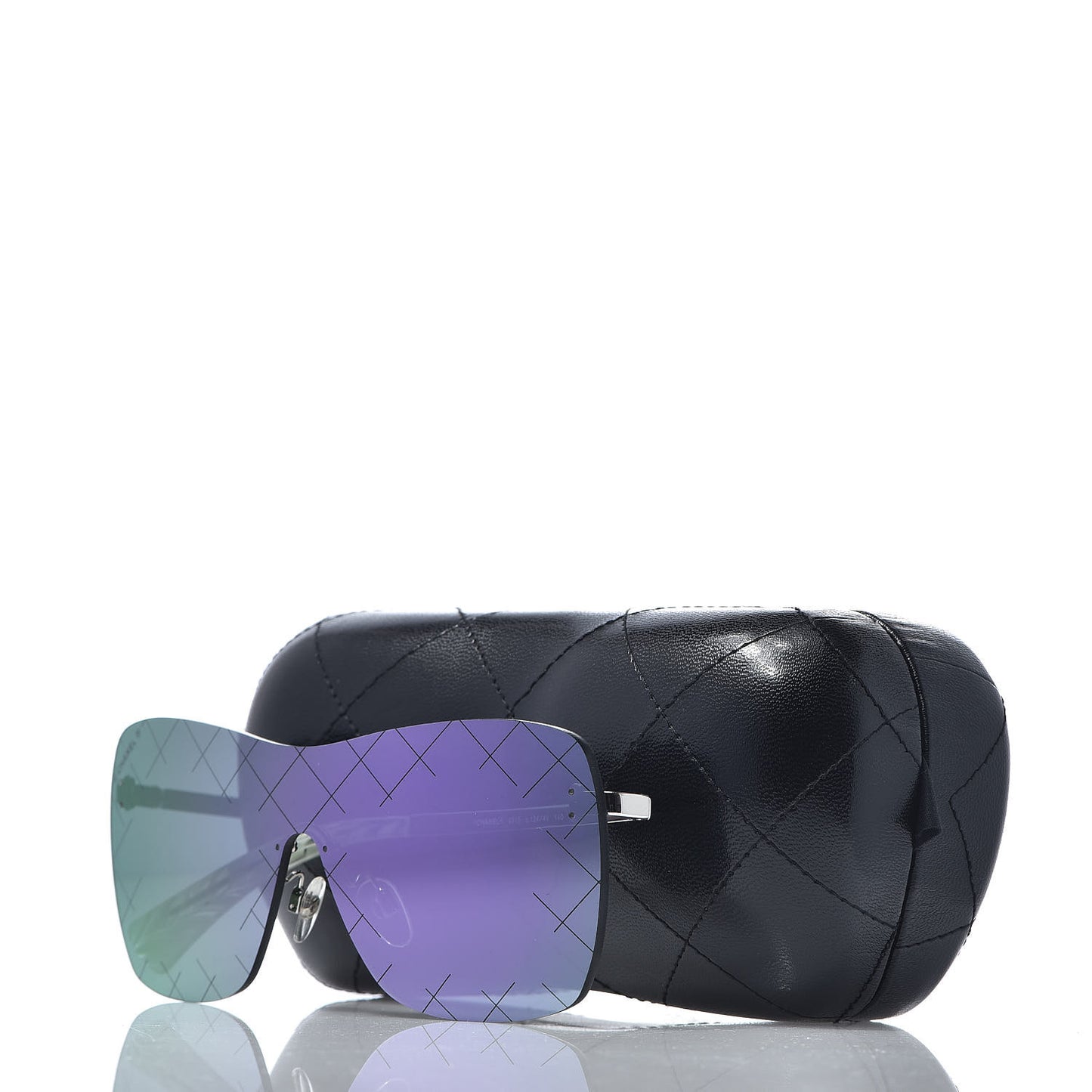 Shield Runway Sunglasses 4215 Silver Purple