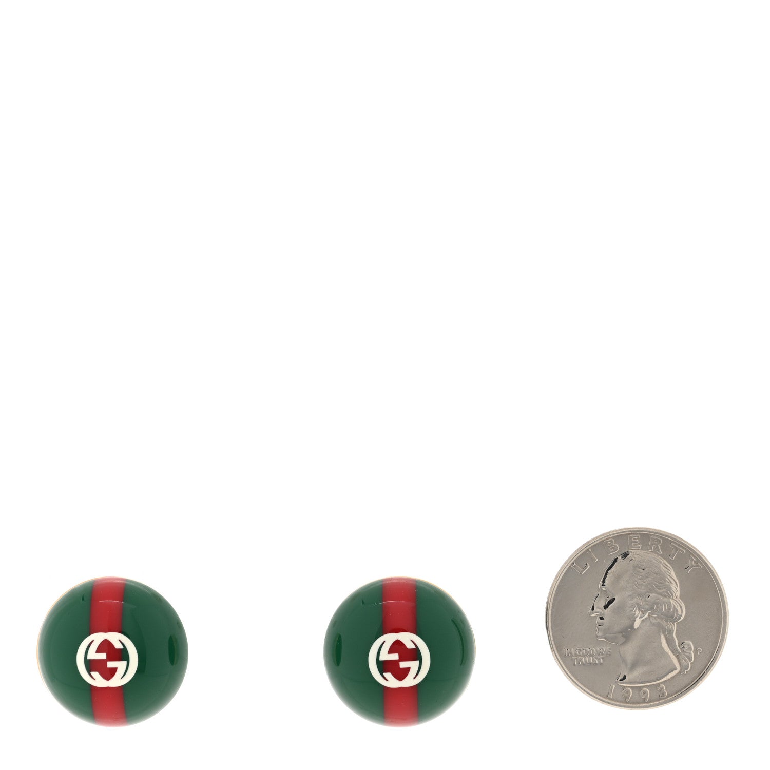 Gucci Resin Web Stud Earrings 2 of 4