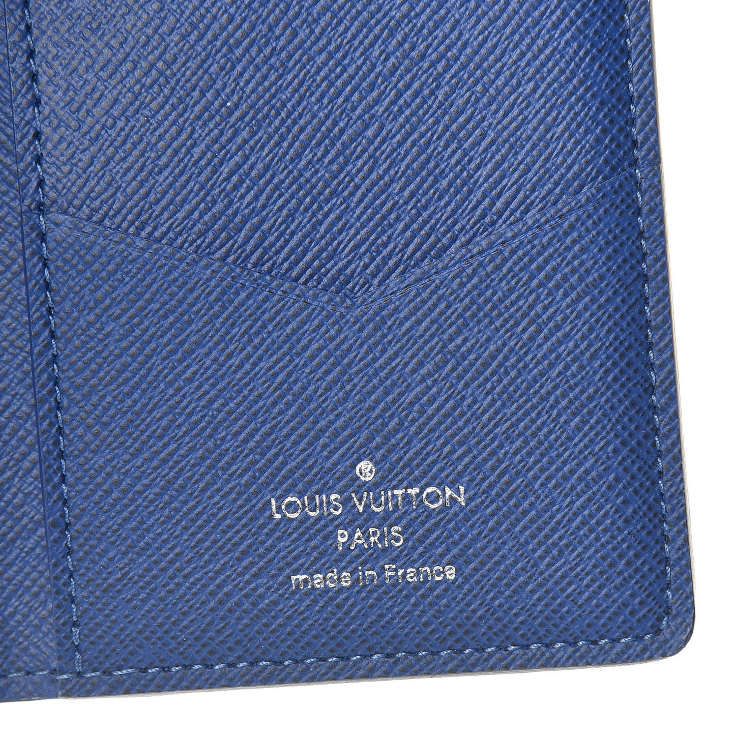 Monogram Taiga Pocket Organizer Cobalt