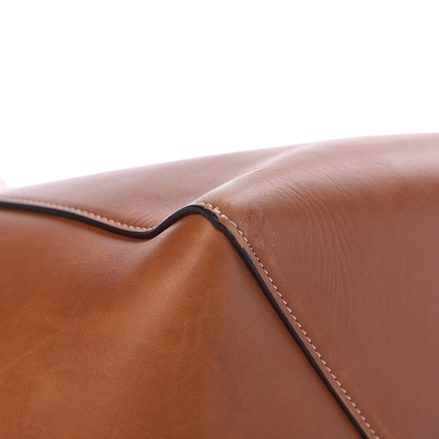 Smooth Calfskin Medium Belt Cabas Phantom Brown