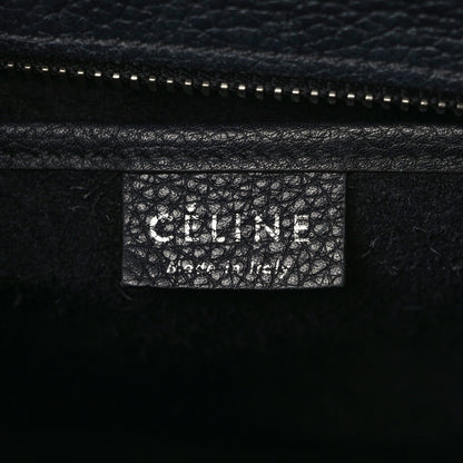 Celine Drummed Calfskin Nano Luggage Black 6 of 8