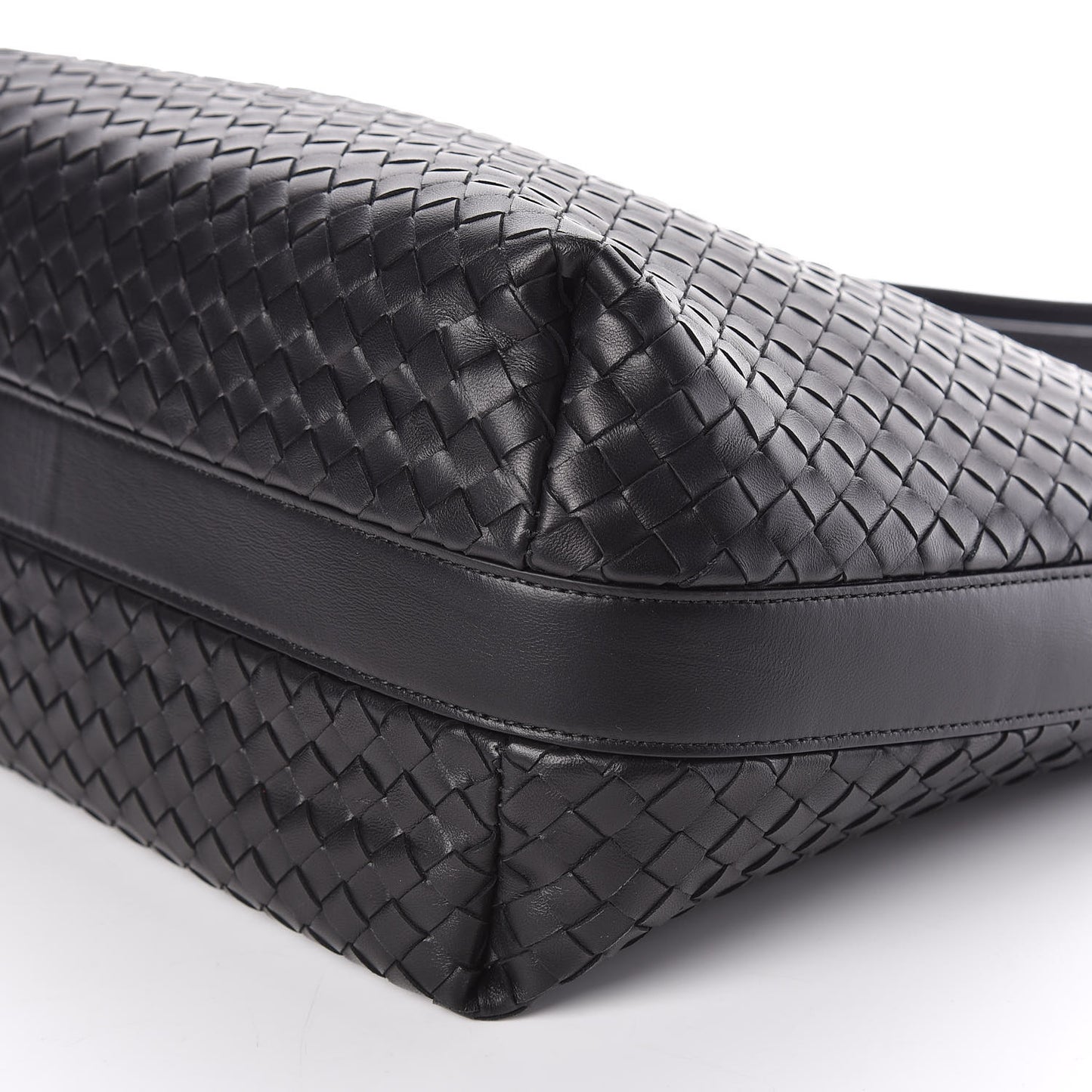 Nappa Intrecciato Hobo Black
