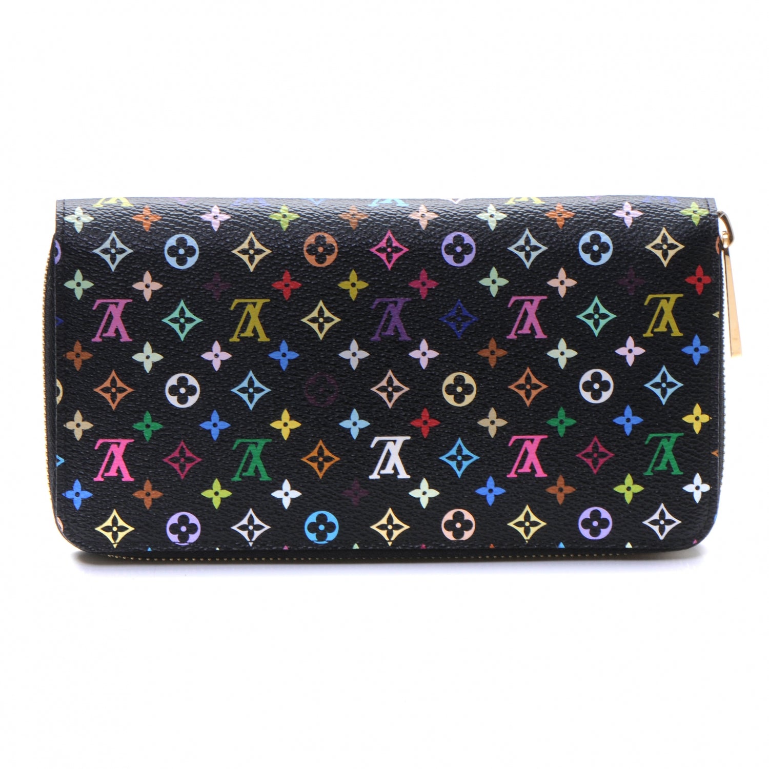Louis Vuitton Monogram Multicolor Zippy Wallet Black 3 of 7