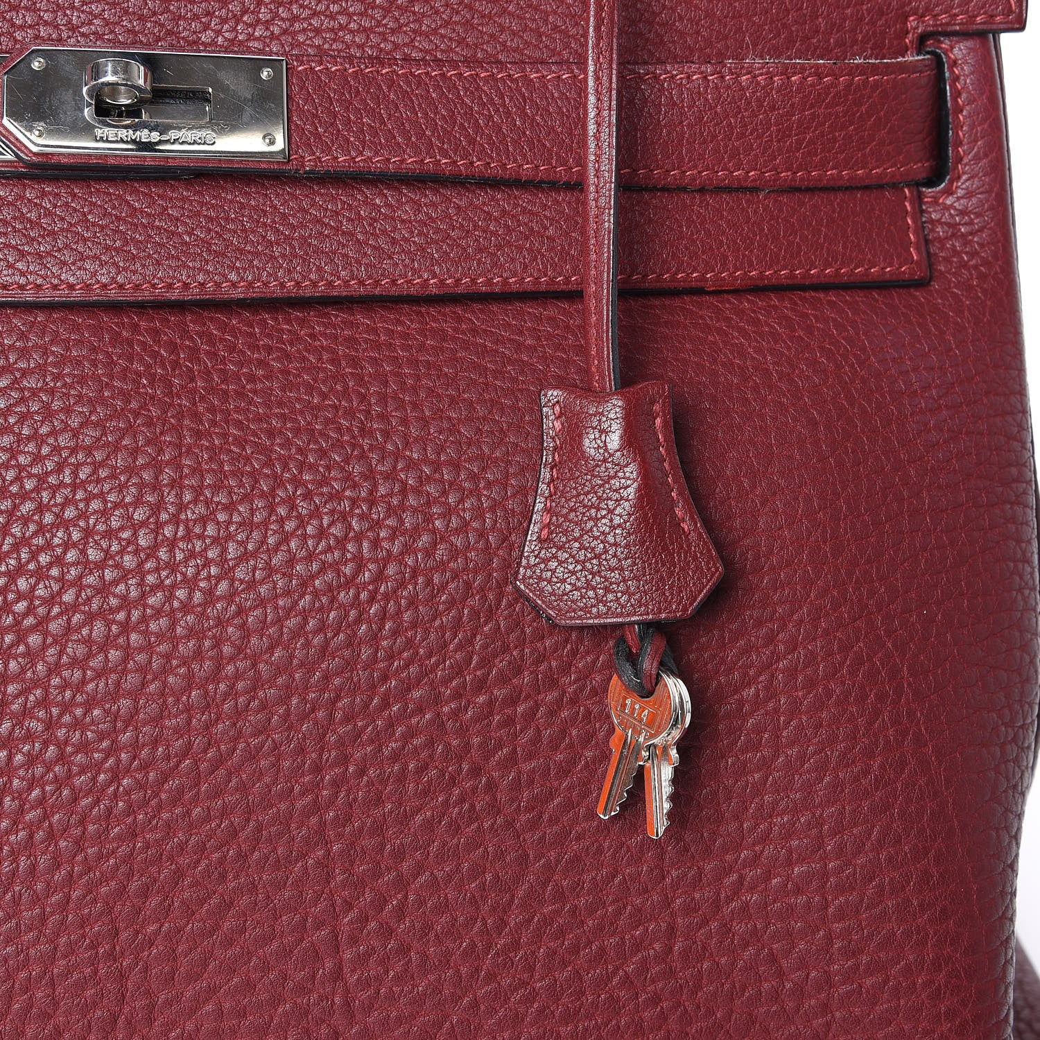 Hermes Fjord Kelly Retourne 40 Rouge H 13 of 19