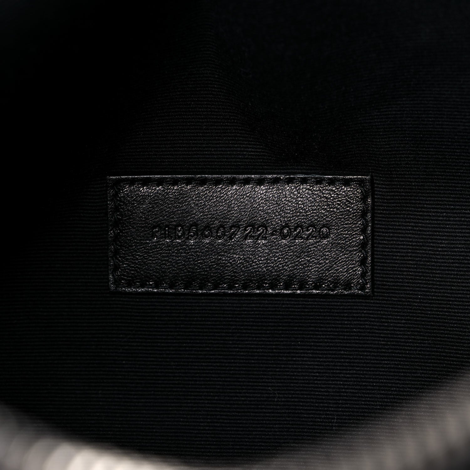 Saint Laurent Linen Canvas Rive Gouche Zipped Pouch Black 7 of 7