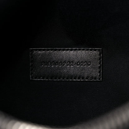 Saint Laurent Linen Canvas Rive Gouche Zipped Pouch Black 7 of 7
