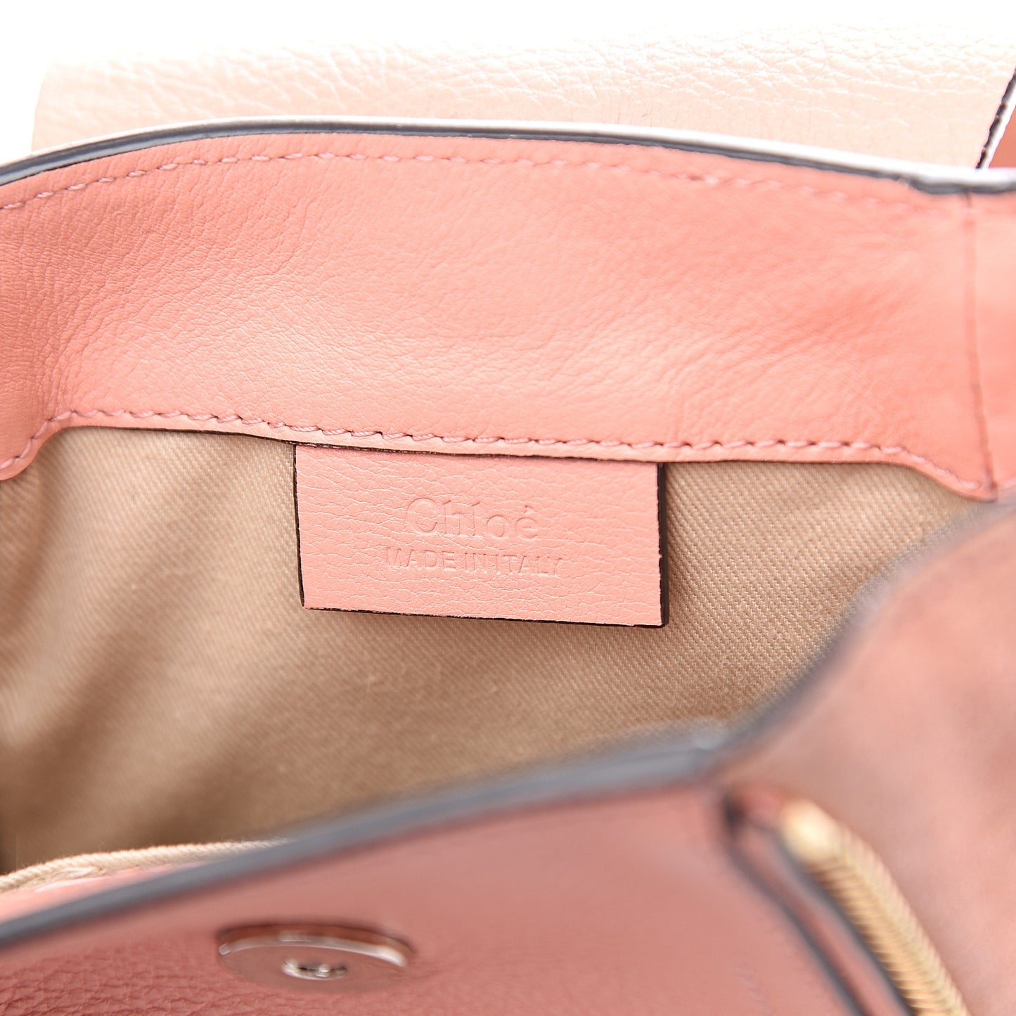 Suede Calfskin Mini Faye Backpack Ideal Blush
