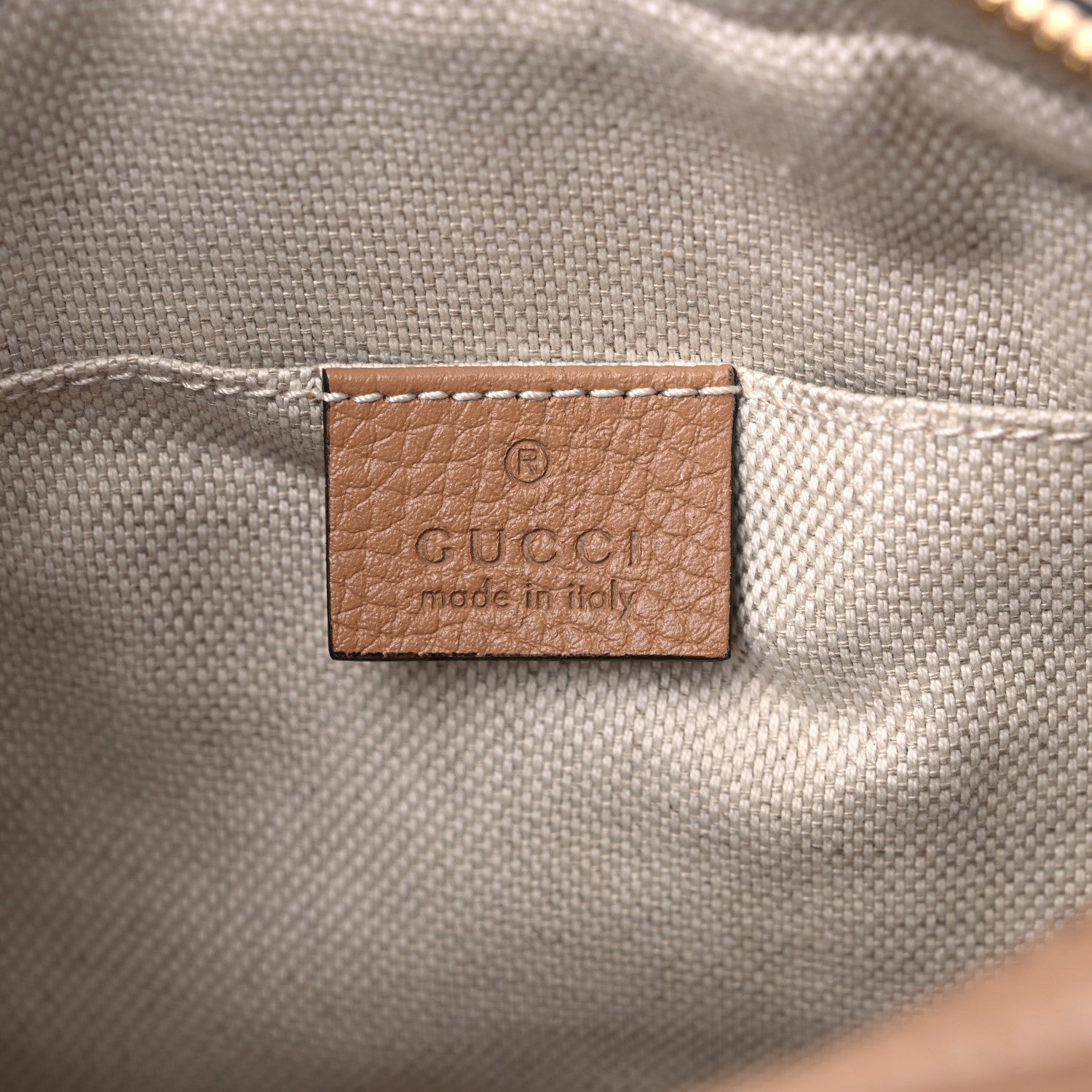 Gucci Pebbled Calfskin Small Soho Disco Bag Camelia 5 of 9