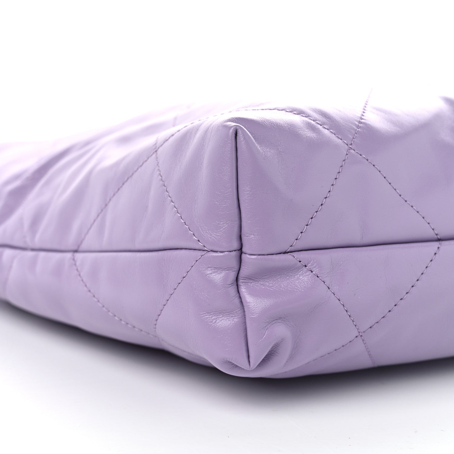 Chanel Shiny Calfskin Quilted Small Chanel 22 Light Purple 10 of 11