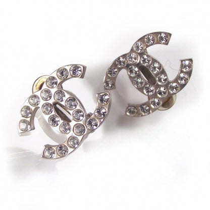 Chanel Crystal CC Clip on Earrings 1 of 4
