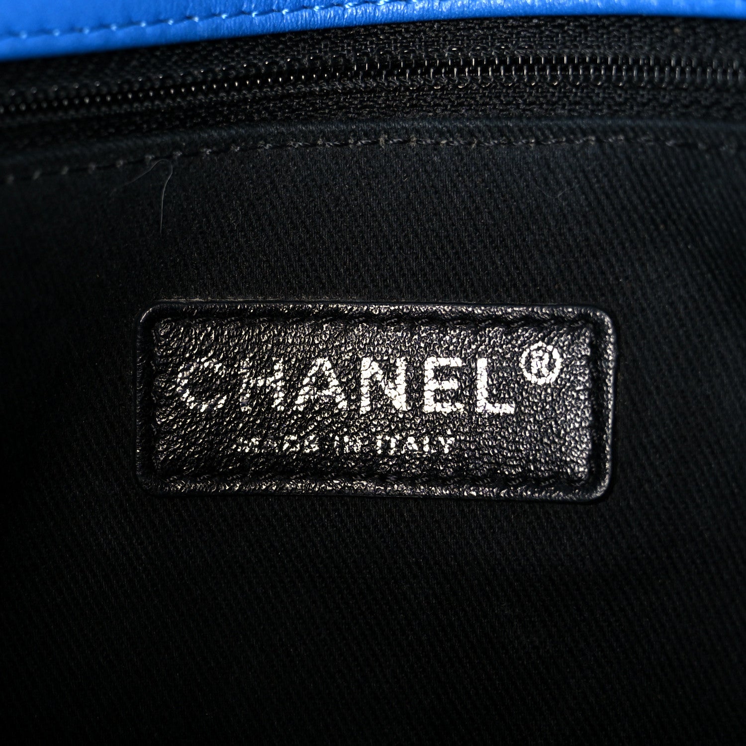 Chanel Patent Quilted Large Coco Shine Flap Blue 6 of 11