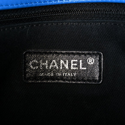 Chanel Patent Quilted Large Coco Shine Flap Blue 6 of 11