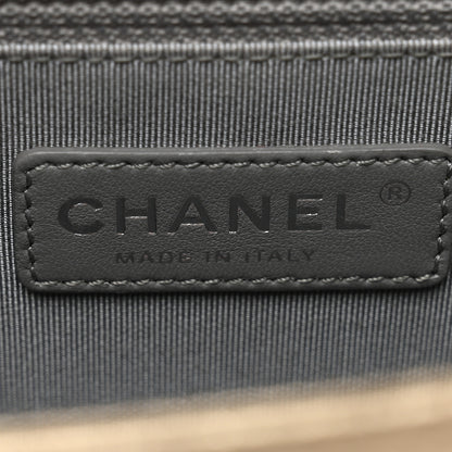 Chanel Metallic Calfskin Quilted New Medium Boy Flap Khaki 6 of 11