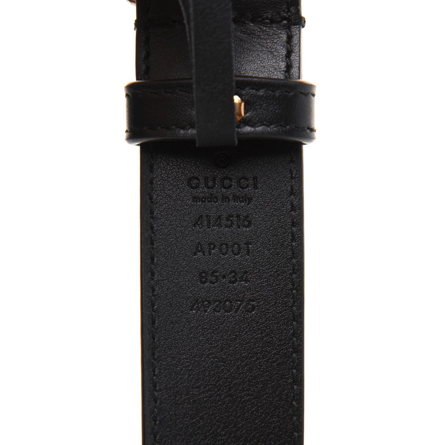 Calfskin Double G 30mm Belt 85 34 Black