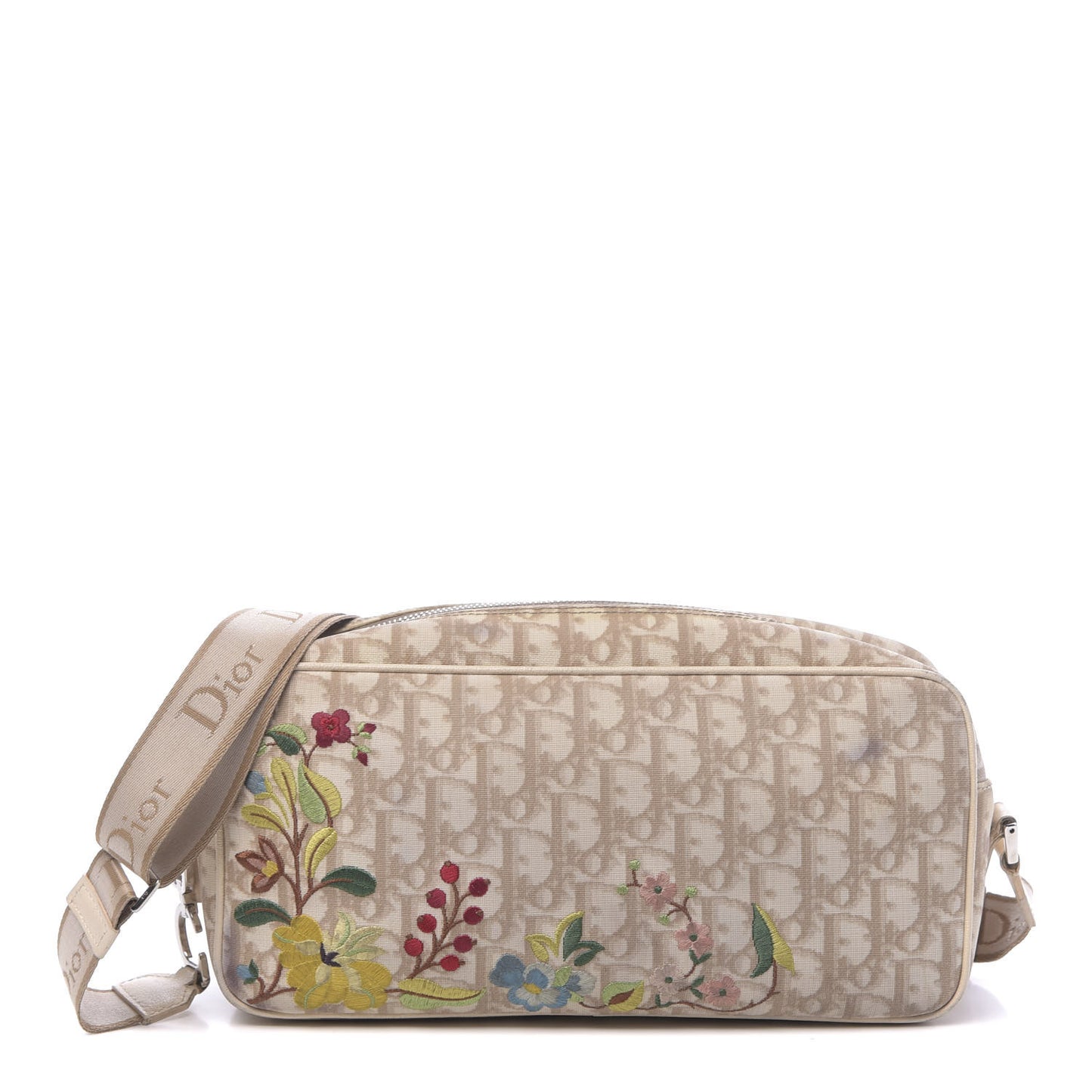Monogram Vintage Flowers Crossbody Bag Beige