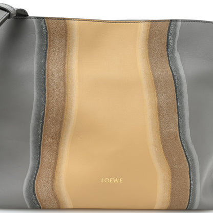 Loewe Nappa Medium Flamenco Landscape Knot Clutch Sparkling Grey Butter 7 of 10