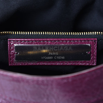 Balenciaga Agneau Classic Gold Hardware City Violet Prune 5 of 9