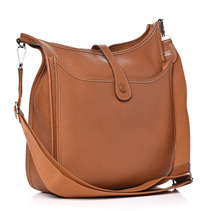 Hermes Taurillon Clemence Evelyne III GM Gold 3 of 13
