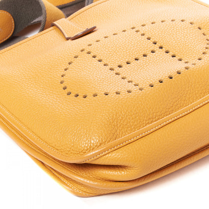 Hermes Taurillon Clemence Amazone Evelyne III PM Moutarde Taupe 5 of 7