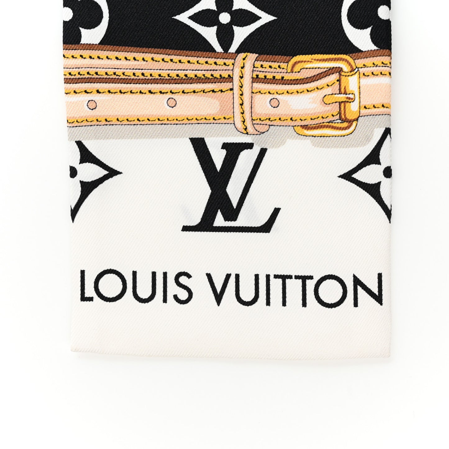 Silk Monogram Confidential Bandeau Black