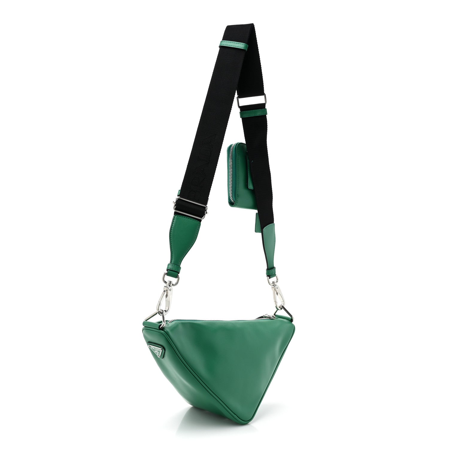 Prada Grace Lux Triangle Shoulder Bag Mango 3 of 8