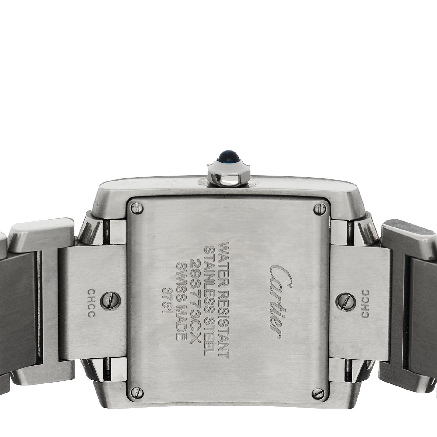 Stainless Steel 25mm Tank Francaise Quartz Watch